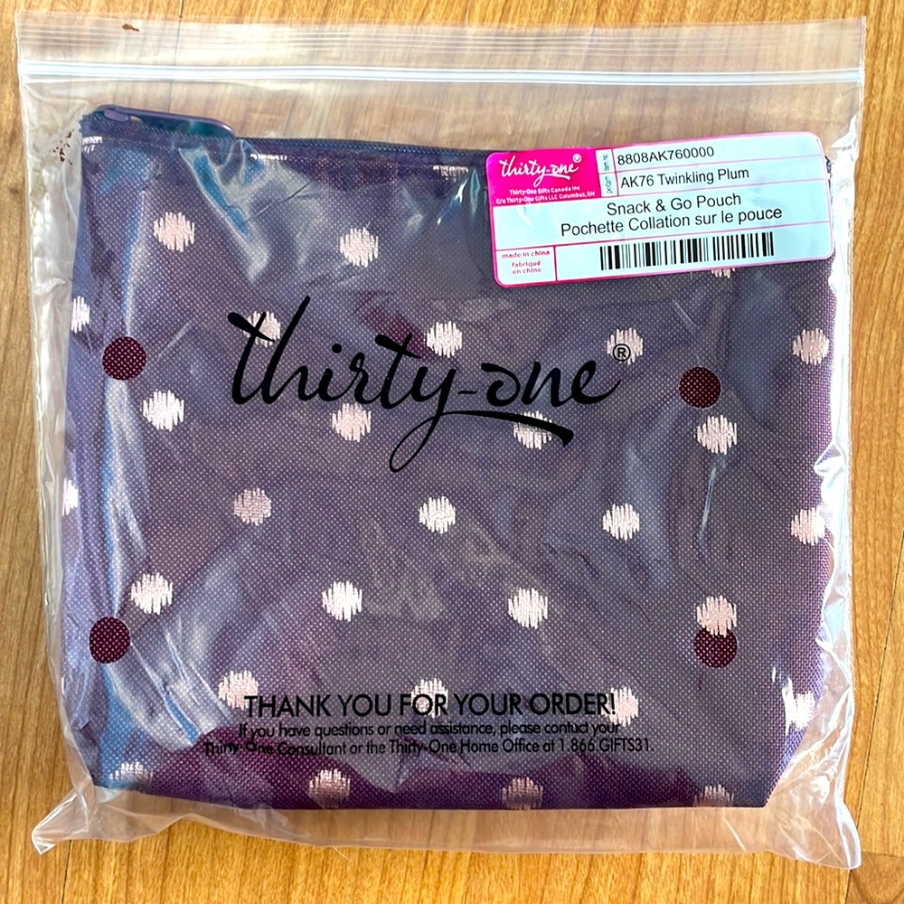 Thirty-One Snack & Go Pouch